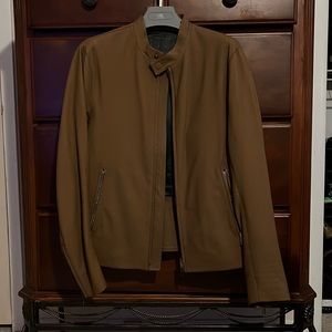 🔥🔥🔥Men’s Tan Theory Leather Jacket / size XS / fits like a small // SALE🔥🔥